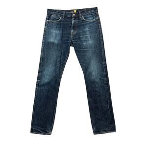 J Crew Jeans Mens 34 Denim Dark Wash Cotton 770 Straight High Rise 5 Pockets